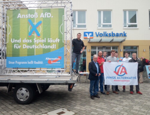 Mobiliesierung bis zum Schluss! Der AfD Wahlkampfstand in Heepen